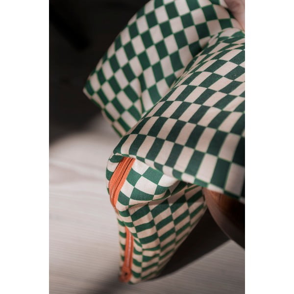 Roheline-pruun puuvill-satiinist voodipesu üheinimesevoodile 140x200 cm Mini - Mette Ditmer Denmark-image-3