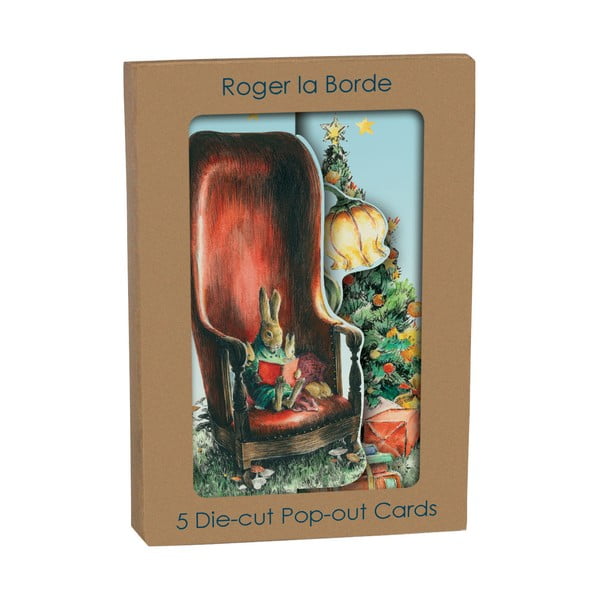 Tervituskaartide komplekt 5 tk jõulumotiiviga Mondoodle  – Roger la Borde-image-1