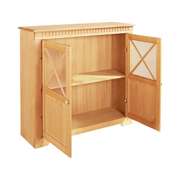 Männipuidust vitriinkapp 95x35 cm Lisa - Støraa-image-3