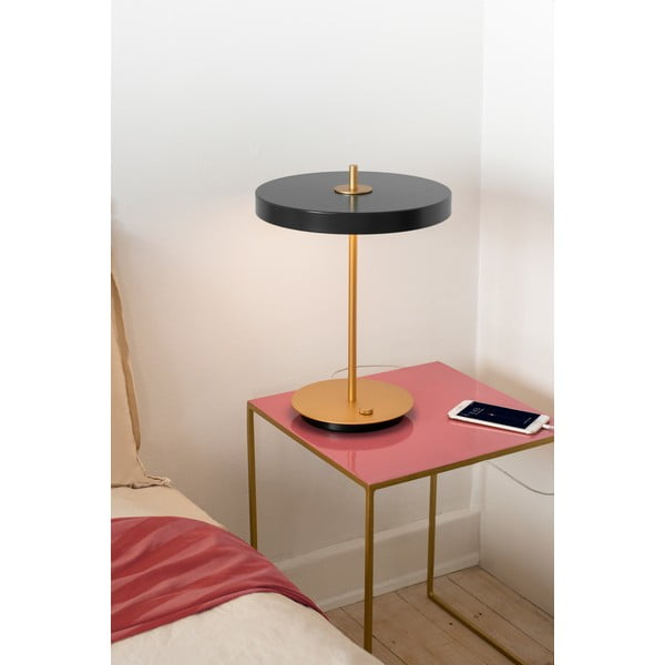 Antratsiit LED timmitav laualamp metallist lambivarjundiga (kõrgus 41,5 cm) Asteria Table - UMAGE-image-1