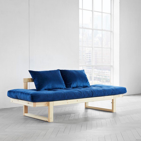 Variabilní pohovka Karup Edge Natural/Velvet Navy-image-3