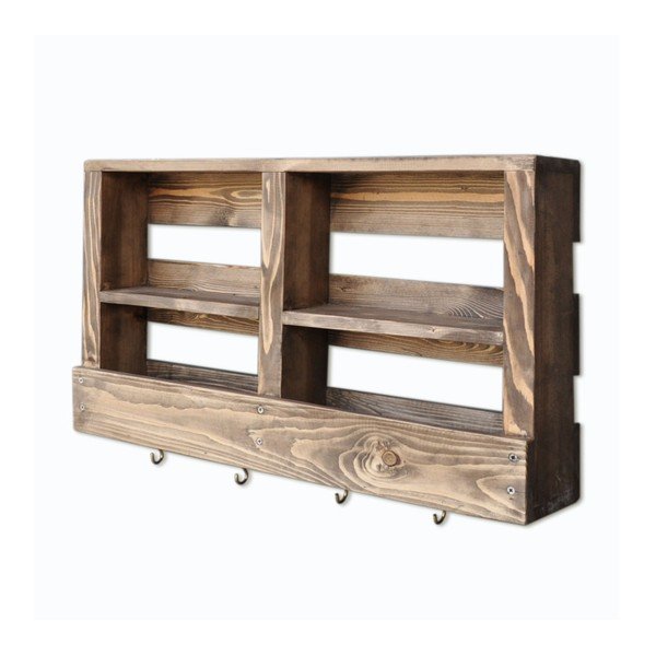 Puidust seinariiul konksudega Ayako - Evila Originals-image-2