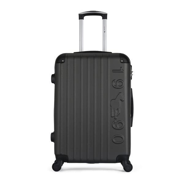 Tmavě šedý cestovní kufr na kolečkách GENTLEMAN FARMER Valise Grand Cadenas Integre Malo, 45 x 65 cm