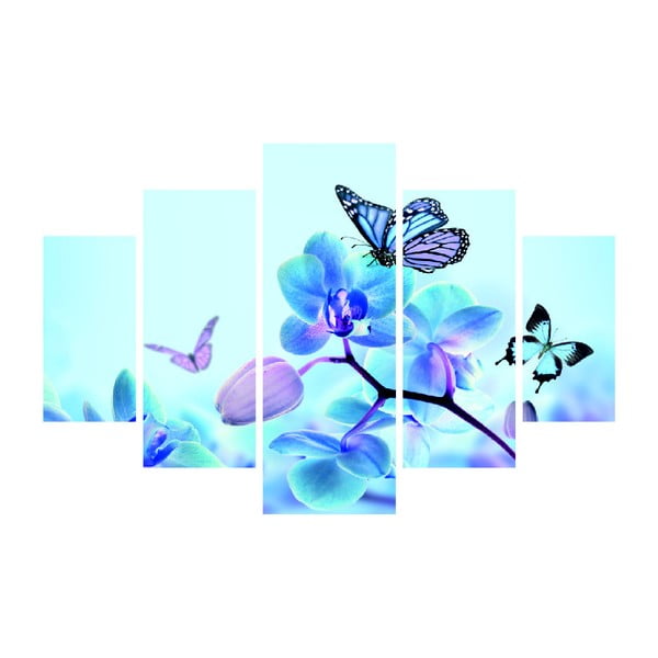 Vícedílný obraz Sakura And Butterfly, 92 x 56 cm
