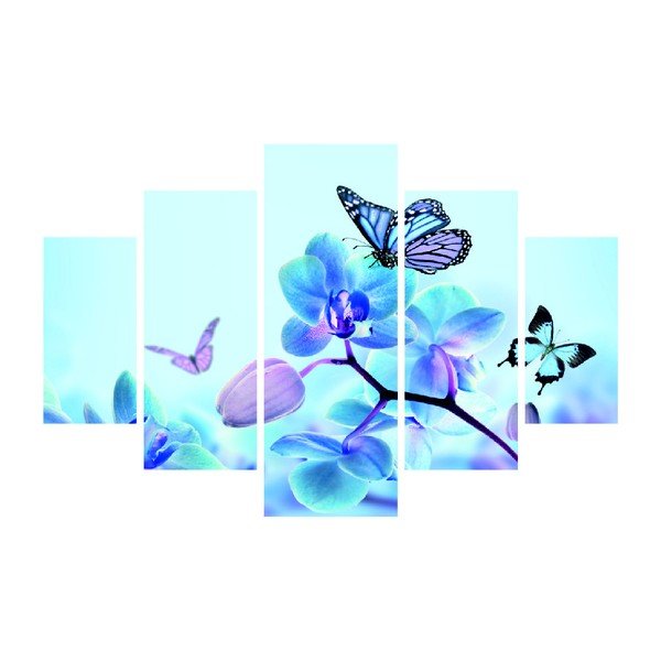 Vícedílný obraz Sakura And Butterfly, 92 x 56 cm