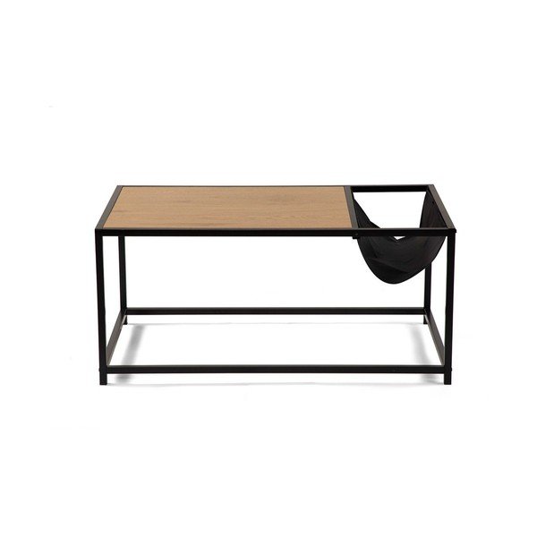 Must tammeimitatsiooniga diivanilaud 60x99 cm Bayen - Bonami Essentials