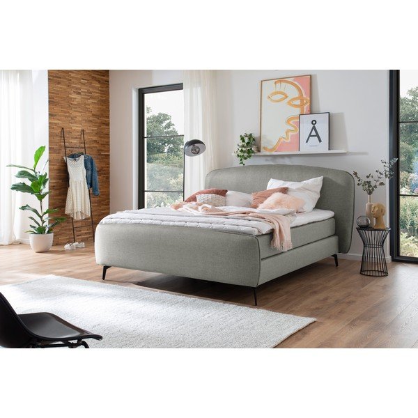 Helehall boxspring voodi 180x200 cm Imola - Meise Möbel-image-1