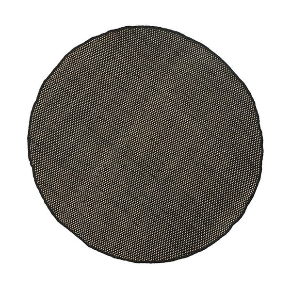 Vlněný koberec Asko Black, 90 cm
