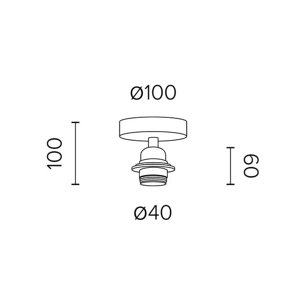 Must laevalgusti ø 4 cm Uno Plus - Sotto Luce-image-1