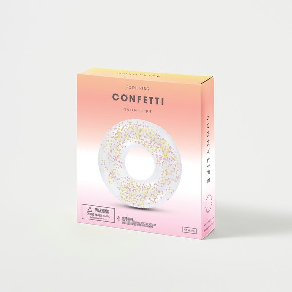 Täispuhutav rõngas, ø 110 cm Confetti - Sunnylife-image-4