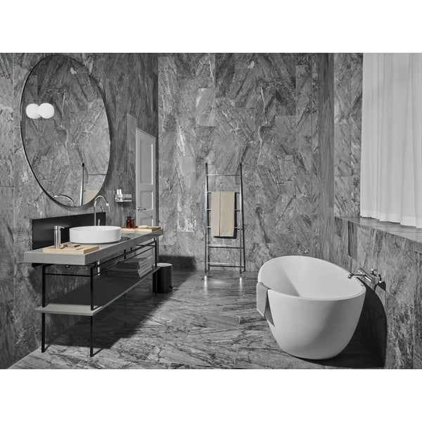 Roostevabast terasest seinale paigaldatav seebidosaator, läikiv hõbedane 100 ml Nexio - Blomus-image-1