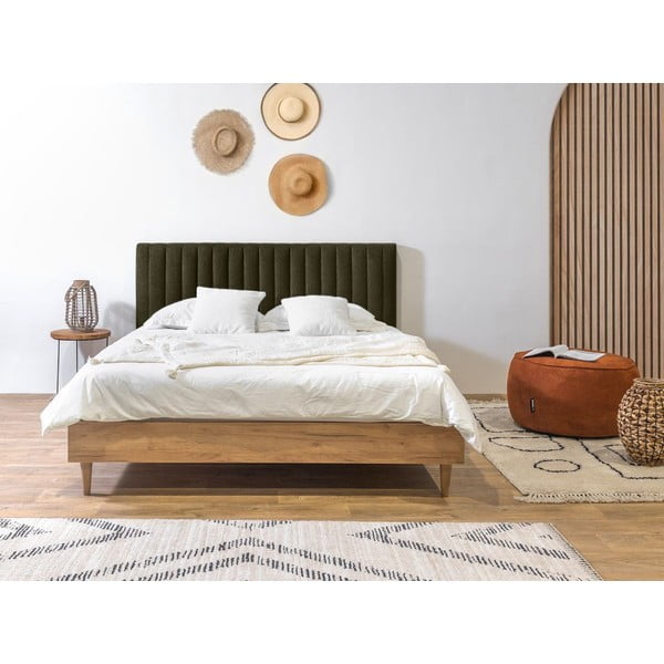 Tumeroheline/loomulik kaheinimese voodi võrega 160x200 cm Oceane - Bobochic Paris-image-2