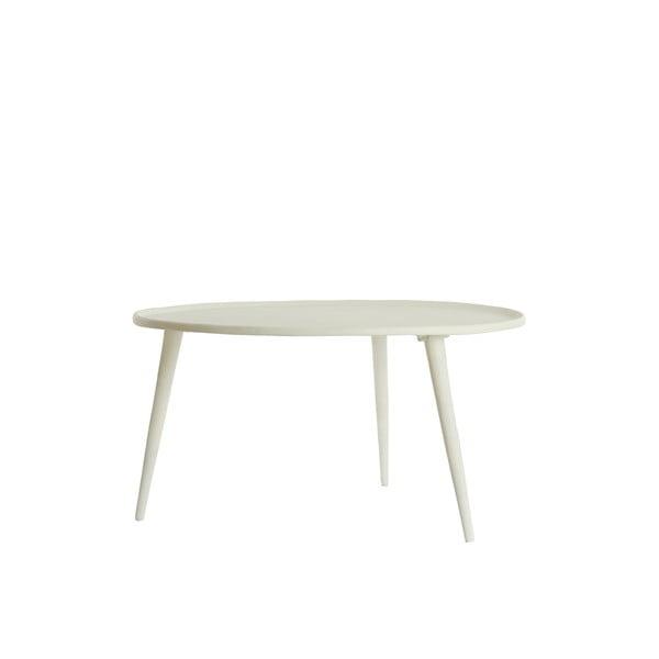 Kreem metallist ümmargune diivanilaud ø 67,5 cm Babina - Light & Living-image-1