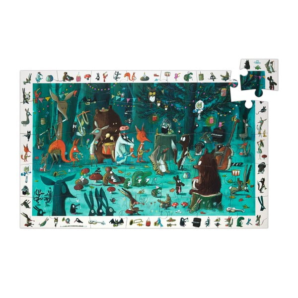 Laste puzzle vaatlusmetsade orkester - Djeco-image-2