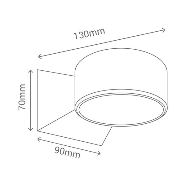 Valge seinalamp Fluvial, 13 x 9 cm - SULION-image-2