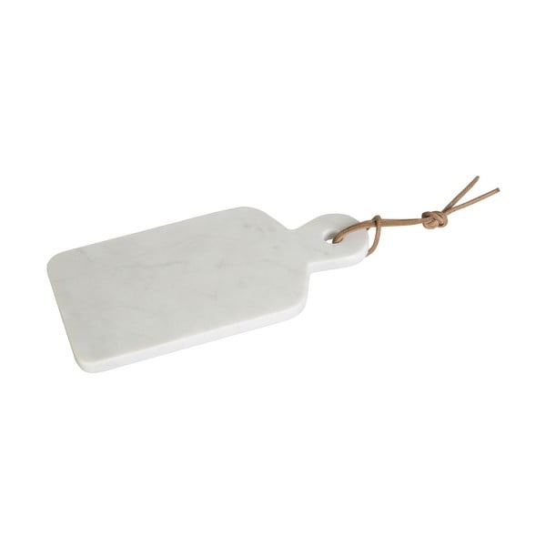 Bílé prkénko z mramoru Premier Housewares, 27 x 13 cm