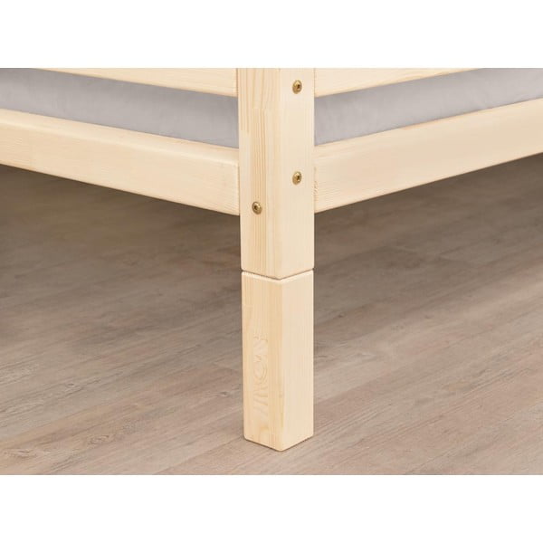 6-st pikendatud jalast koosnev komplekt värvimata puidust voodi jaoks , kõrgus 20 cm - Benlemi
