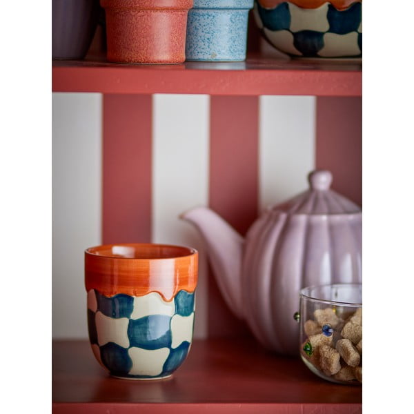 Kivikeraamikast tassid 4tk komplektis 375 ml Check - Bloomingville-image-2