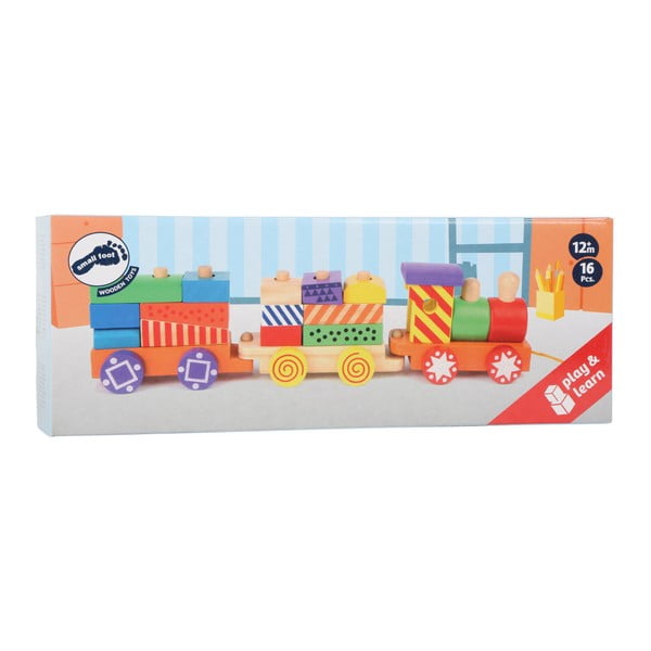 Puidust kokkupandav rong Heledad värvid - Legler-image-1