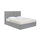 Hall polsterdatud kaheinimesevoodi koos voodipõhja ja panipaigaga 160x200cm Thessa Bold - Bonami Selection