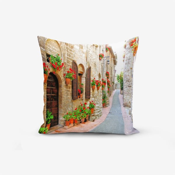 Puuvillasegust padjapüür Colorful Street, 45 x 45 cm - Minimalist Cushion Covers
