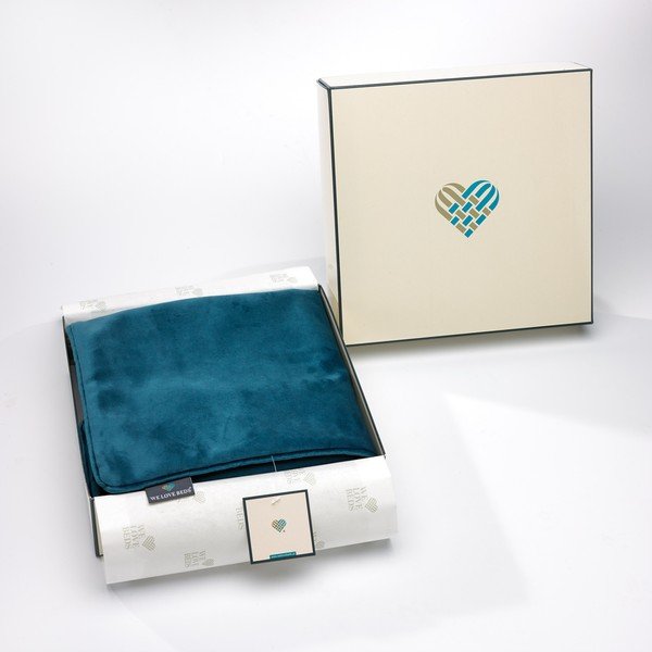 Petrooliroheline padjapüürileht , 50 x 50 cm Teal - WeLoveBeds-image-4