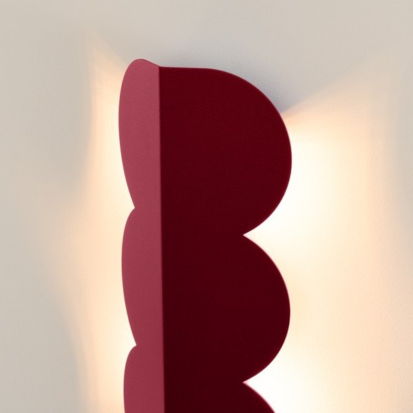 Burgundia värvi alumiiniumist seinavalgusti BISCUIT - Thoro-image-2