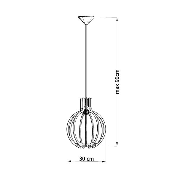 Puidust ripplamp Laranxa - Sollux-image-2