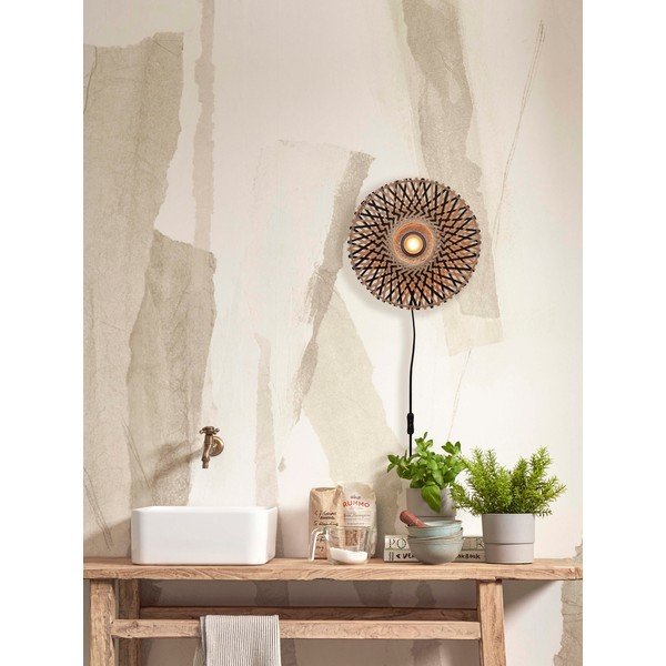 Must-puiduvärvi seinalamp ø 30 cm Kalimantan - Good&Mojo-image-4