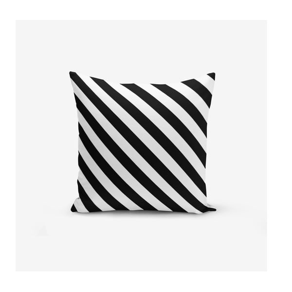 4 BW Graphic Patterns padjapüüride komplekt, 45 x 45 cm - Minimalist Cushion Covers-image-3