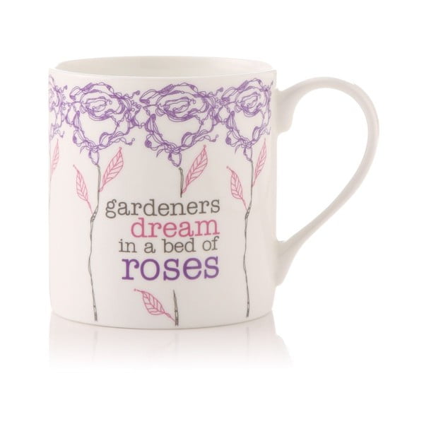 Porcelánový hrnek Gardeners dream in a bed of roses