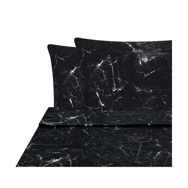 Must kahekohaline voodipesu puuvillasest perkalist, 180 x 300 cm. - Westwing Collection