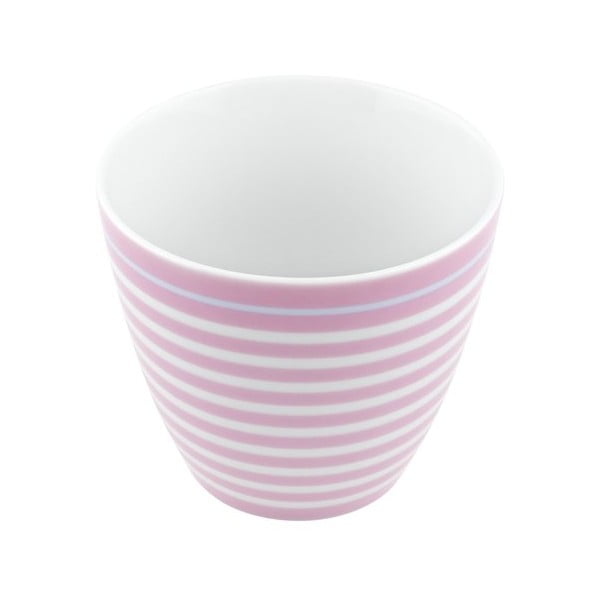 Porcelánový šálek Lines S, růžový 4 ks