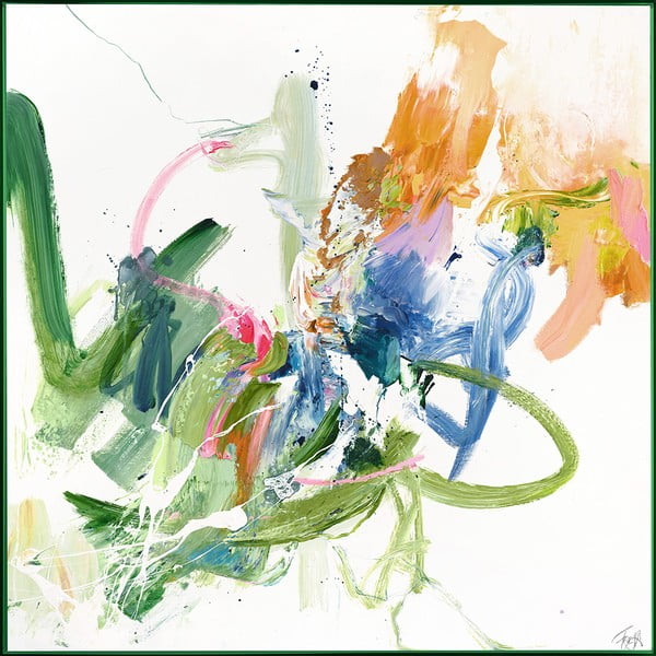 Maal 102x102 cm Confidential Green - Malerifabrikken