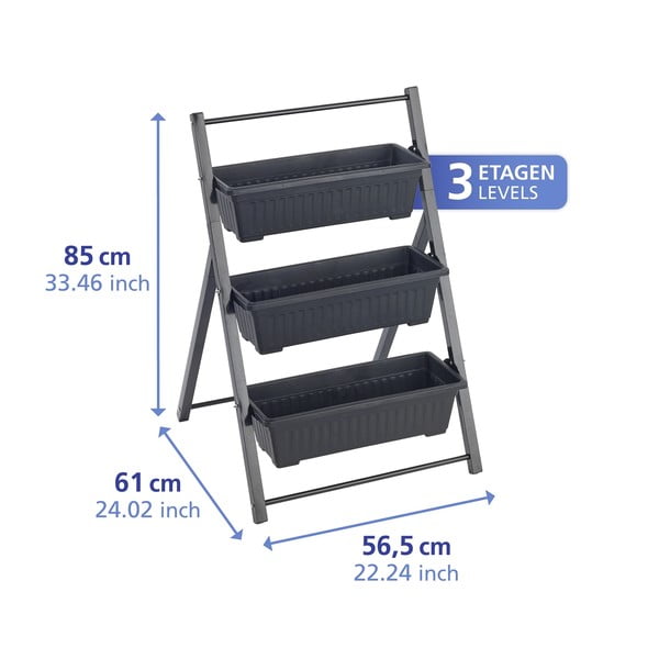 Metallist lillealus (kõrgus 85 cm) Vertical - Maximex-image-2