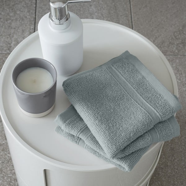 Hallrohelised froteerätikud 2tk komplektis 30x30 cm Zero Twist - Catherine Lansfield-image-1