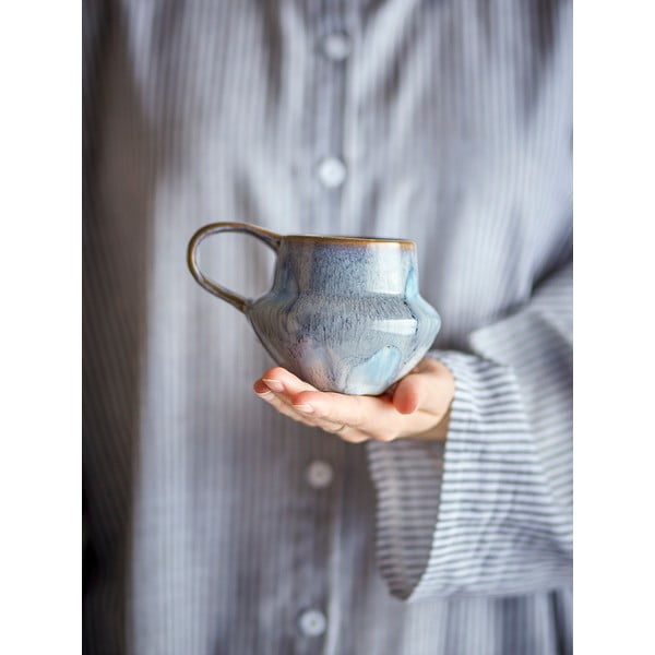 Helesinised kivikeraamikast kruusid 4tk komplektis 300 ml Bessie - Bloomingville-image-4