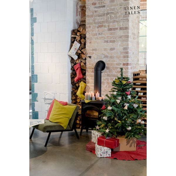 Kangast jõulusokk Moss Green – Linen Tales-image-2