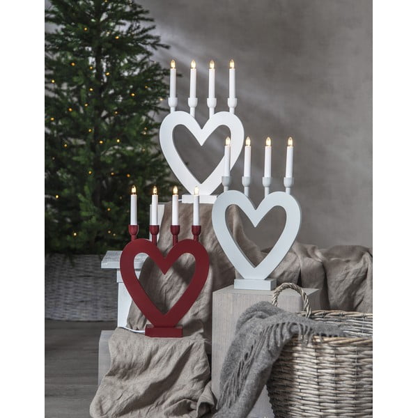 Punane LED jõuluküünla hoidja, kõrgus 45 cm Dala - Star Trading-image-4