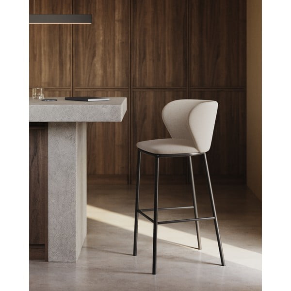 Beež baaritool (istme kõrgus 65 cm) Ciselia - Kave Home-image-1