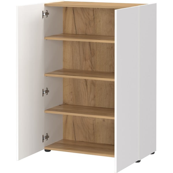 Valge tammespoonist koridorikomplekt 74x200x33 cm Alviano - Germania-image-2