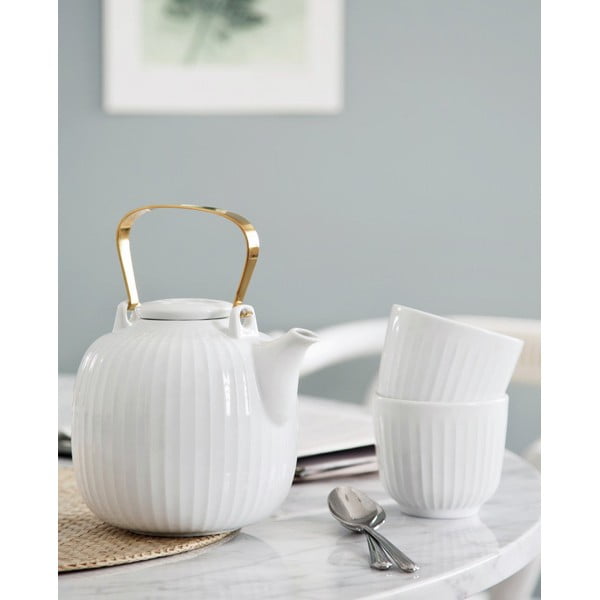 Valge portselanist kruus, 200 ml Hammershøi - Kähler Design-image-1