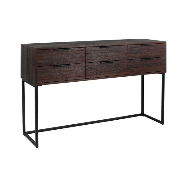 Tumepruuni tiikpuust kummut Webster - White Label-image-2