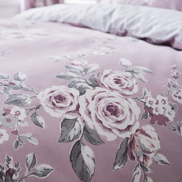 Helelilla voodipesu Rose, 200 x 200 cm Canterbury - Catherine Lansfield-image-3