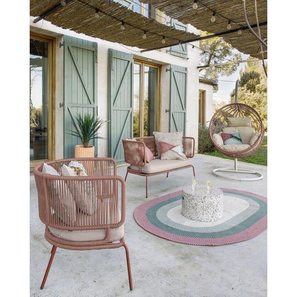 Valge betoonist küljelaud , ⌀ 52 cm Jenell - Kave Home-image-4