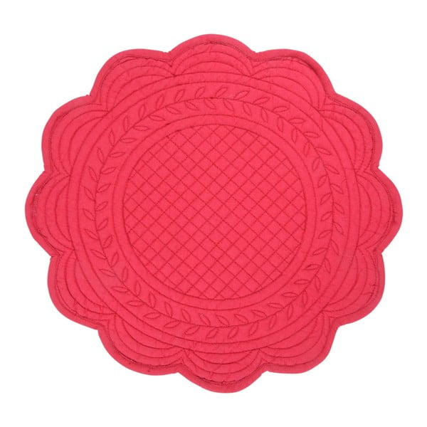 Červená bavlněná podložka na stůl Côté Table Boutis, 30 cm