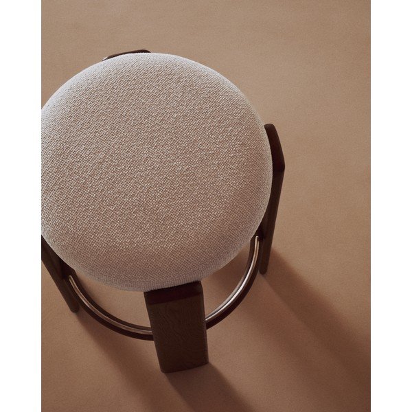 Beež saarepuidust baaritool (istme kõrgus 75 cm) Granite - Kave Home-image-3