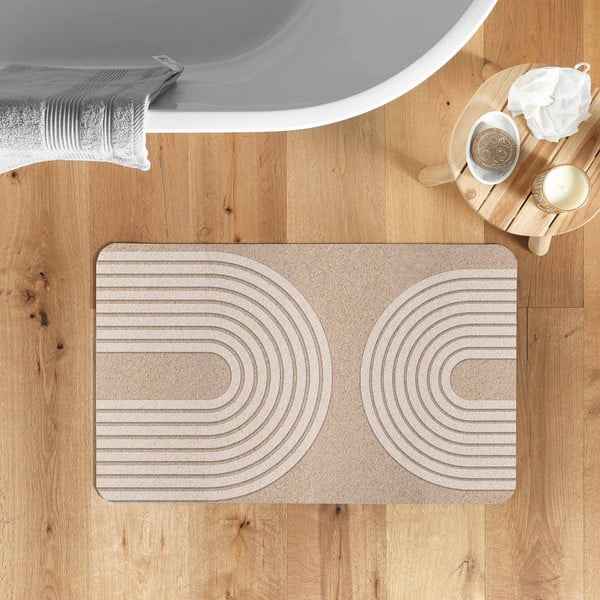 Helepruun vannitoamatt 50x80 cm Adriel - douceur d'intérieur-image-1