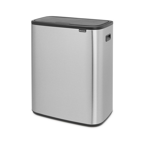 Matt hõbedane puutetundlik terasest prügikast 60 l Bo Touch Bin - Brabantia-image-3
