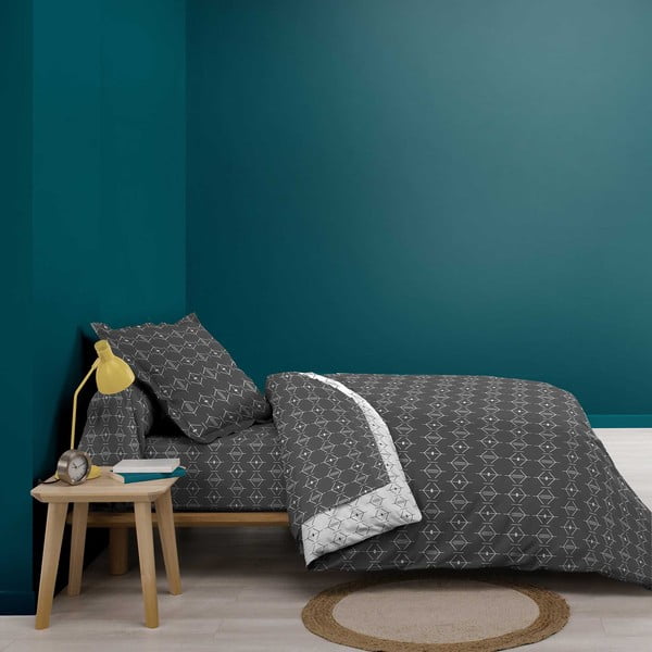 Tumehall puuvillane lina 90x190 cm Aristide - douceur d'intérieur-image-1